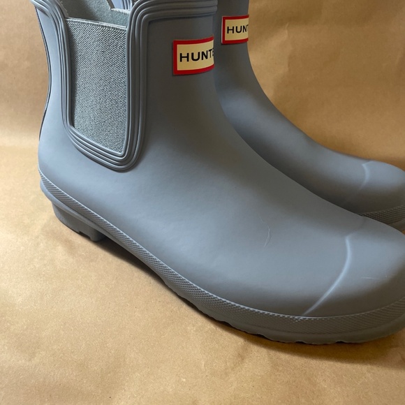 Hunter Original Chelsea Women's Waterproof Rain Boots Light Blue Size 10 - Picture 3 of 8